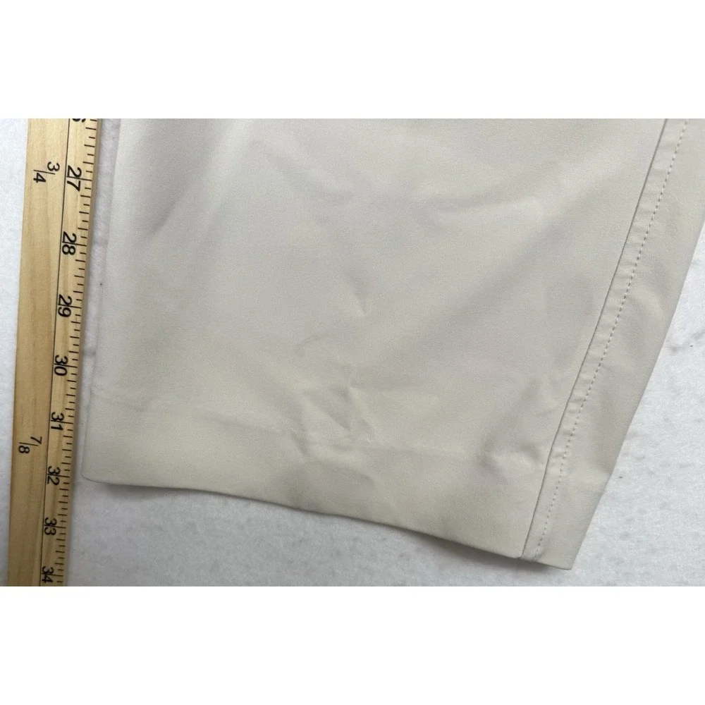 FootJoy Golf Pants Mens 32x32 Khaki Performance Stretch Flat Front Poly Spandex